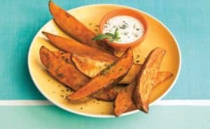 Spicy buffalo wedges