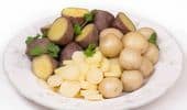 Boiled potatoes, kumara and parsnips