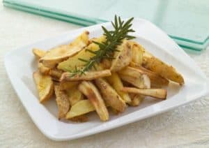 Garlic and rosemary wedges