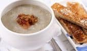 Jerusalem artichoke soup with bacon