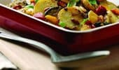 Mediterranean vegetable and potato bake