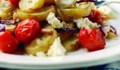 Potato and feta bake