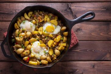 Mexican potatoes and eggs