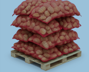 Bags of potatoes on pallet cropped copy