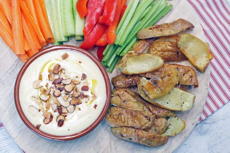 Potato skins with Skordalia - low res