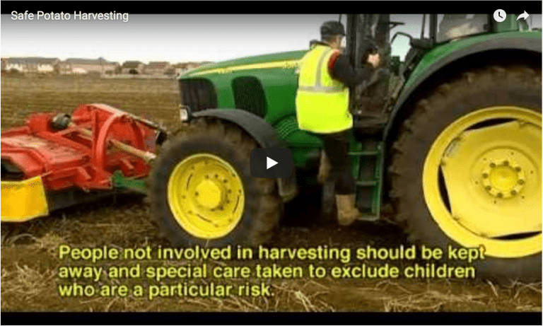 Safe potato harvesting video