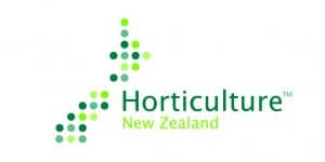 Horticulture New Zealand logo with green dot map design