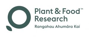 Plant & Food Research logo with Maori text Rangahau Ahumāra Kai.