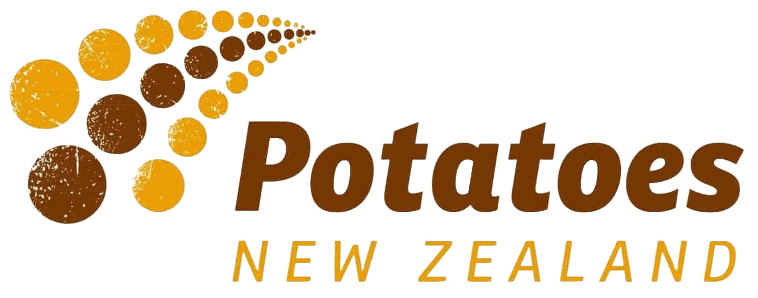 Potatoes New Zealand logo with stylized potato design