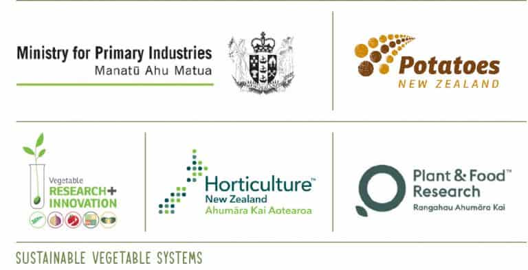 Logos of New Zealand agricultural and food research organizations.