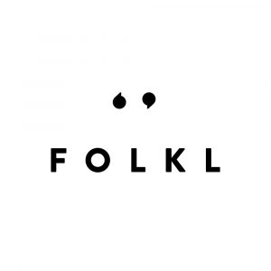 Minimalist FOLKL logo with quotation marks above letters.