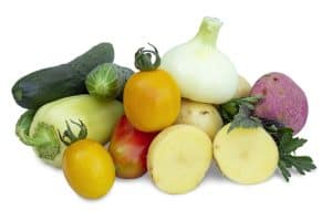 Variety of fresh vegetables.
