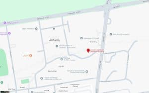 Map showing Lincoln University Waimaire Building and surrounding landmarks