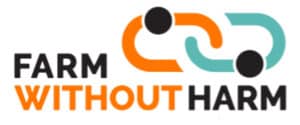 Farm Without Harm logo with interconnected chain links design