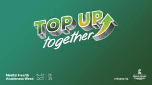 Mental Health Awareness Week 2025 Top Up Together campaign logo