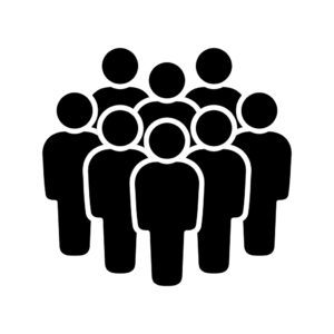 Symbol, people icon. Vector graphics.