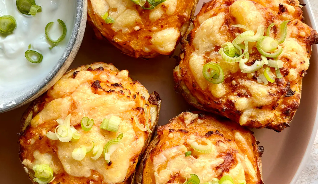 Loaded Kimchi Potato Boats
